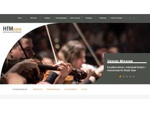 Hochschule für Musik Saar's Website Screenshot