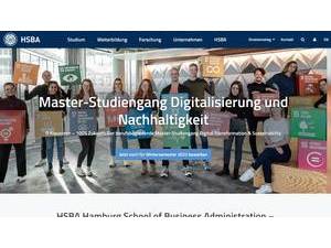 Hamburg School of Business Administration's Website Screenshot