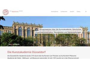 Kunstakademie Düsseldorf's Website Screenshot