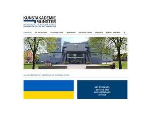 Kunstakademie Münster's Website Screenshot