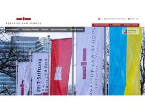 Bucerius Law School's Website Screenshot