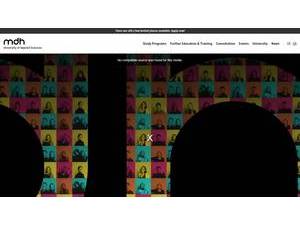 Mediadesign University of Applied Social Sciences's Website Screenshot