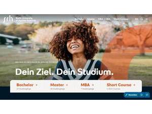 SRH University of Applied Sciences Berlin's Website Screenshot