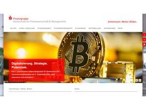 Hochschule für Finanzwirtschaft and Management's Website Screenshot