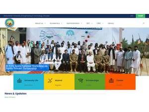 بلوچستان یونیورسٹی آف انجینئرنگ اینڈ ٹیکنالوجی خضدار's Website Screenshot