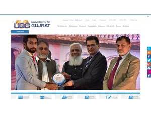 جامعہ گجرات's Website Screenshot