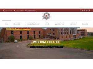 Imperial College of Business Studies's Website Screenshot