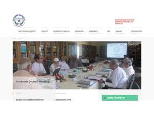 الجامعة الشمالية's Website Screenshot