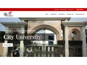 City University's Website Screenshot