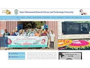 Hajee Mohammad Danesh Science and Technology University's Website Screenshot