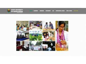 State University of Bangladesh's Website Screenshot