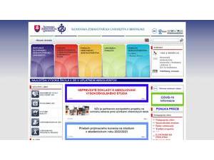 Slovenská zdravotnícka univerzita v Bratislave's Website Screenshot