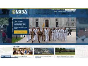 United States Naval Academy's Website Screenshot