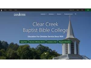 Clear Creek Baptist Bible College's Website Screenshot
