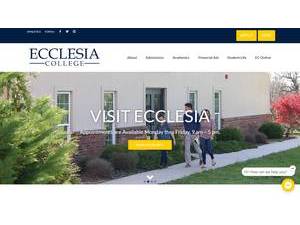 Ecclesia College's Website Screenshot