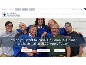 Great Lakes Christian College's Website Screenshot