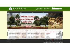 Guangzhou University of Chinese Medicine's Website Screenshot