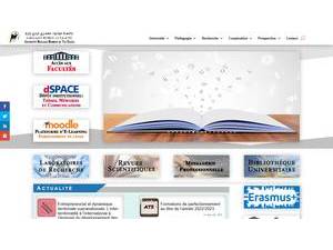 جامعة مولود معمري تيزي وزو's Website Screenshot