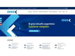 Instituto para el Desarrollo Empresarial de la Argentina's Website Screenshot