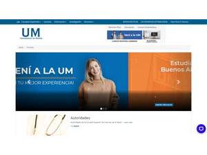 Universidad de Morón's Website Screenshot