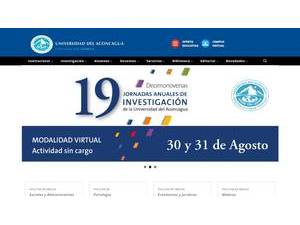 Universidad del Aconcagua's Website Screenshot