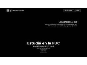 Universidad del Cine's Website Screenshot