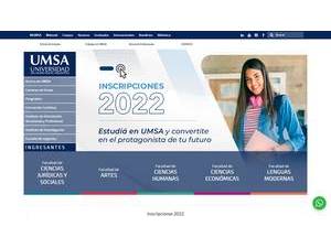 Universidad del Museo Social Argentino's Website Screenshot
