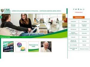 University of Salvador's Website Screenshot