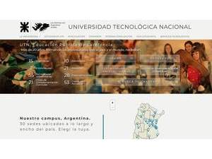 Universidad Tecnológica Nacional's Website Screenshot