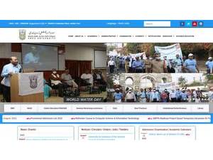 Maulana Azad National Urdu University's Website Screenshot