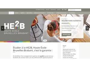 Haute École Bruxelles-Brabant's Website Screenshot