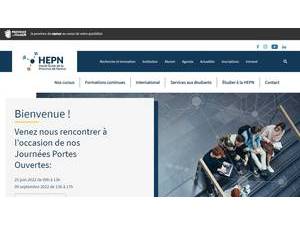 Haute École de la Province de Namur's Website Screenshot