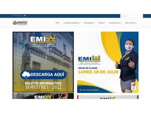 Escuela Militar de Ingeniería's Website Screenshot