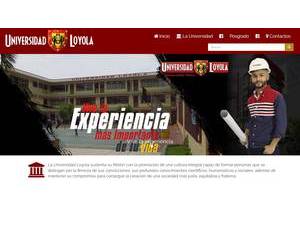 Universidad Loyola's Website Screenshot