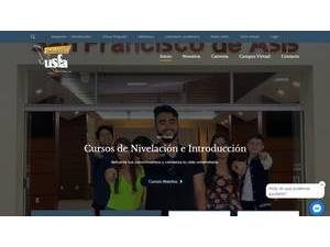 San Francisco de Asís University's Website Screenshot