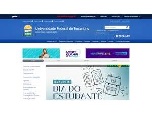 Federal University of Tocantins's Website Screenshot