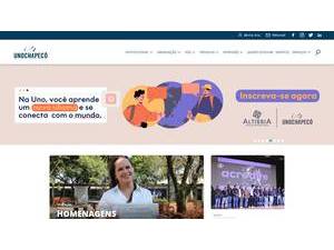 Regional Community University of Chapecó's Website Screenshot