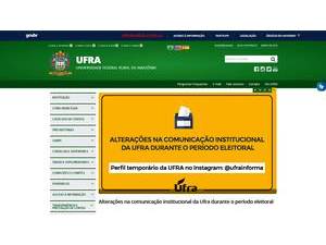 Federal Rural University of the Amazon's Website Screenshot