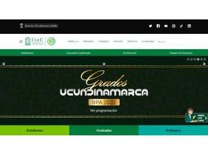 University of Cundinamarca's Website Screenshot