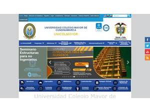 University College of Cundinamarca's Website Screenshot