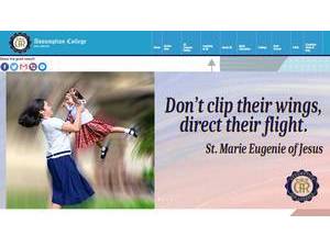 Assumption College San Lorenzo's Website Screenshot