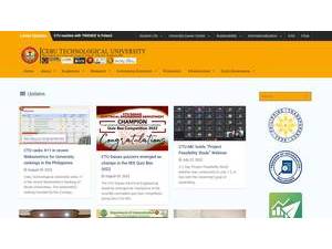 Cebu Technological University's Website Screenshot