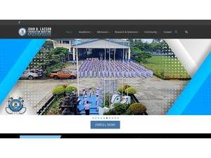 John B. Lacson Foundation Maritime University's Website Screenshot