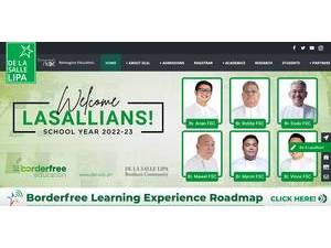 De La Salle Lipa's Website Screenshot