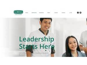 Lorma Colleges's Website Screenshot