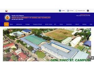 Nueva Ecija University of Science and Technology's Website Screenshot