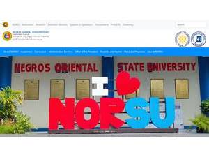 Negros Oriental State University's Website Screenshot