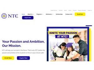 National Teachers College's Website Screenshot