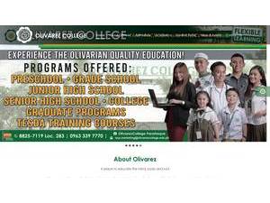 Olivarez College's Website Screenshot