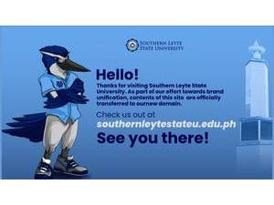 Southern Leyte State University's Website Screenshot